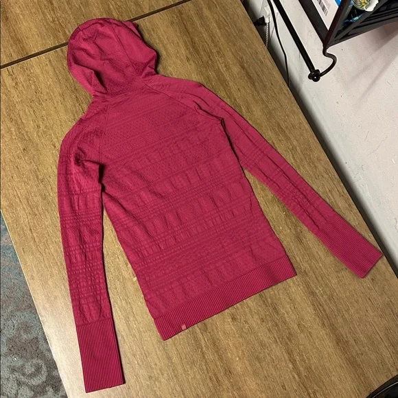 Lululemon great shape magenta rest less seamless violet red pullover hoodie top - Picture 8 of 12